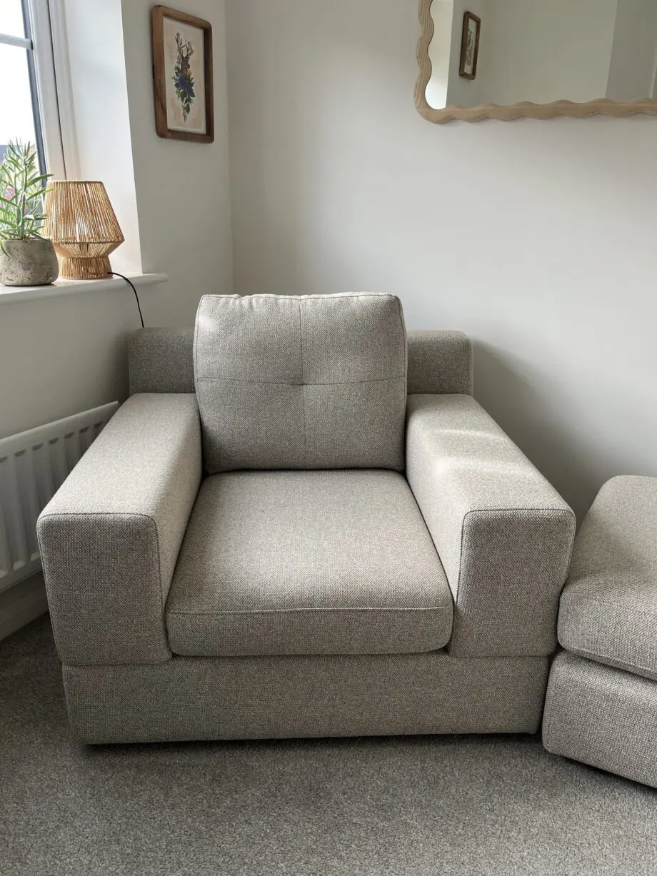 DFS Spinn Sofa and matching arm chair