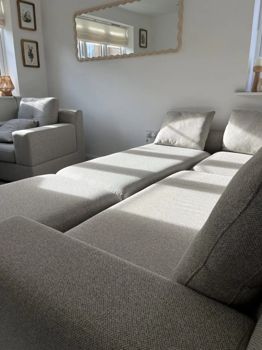 DFS Spinn Sofa and matching arm chair