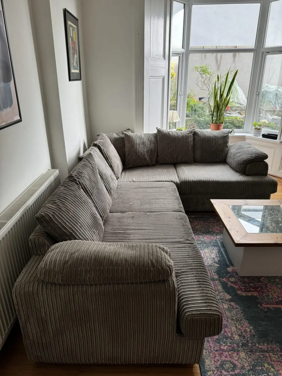 DFS Left Arm Facing Pillow Back Corner Sofa