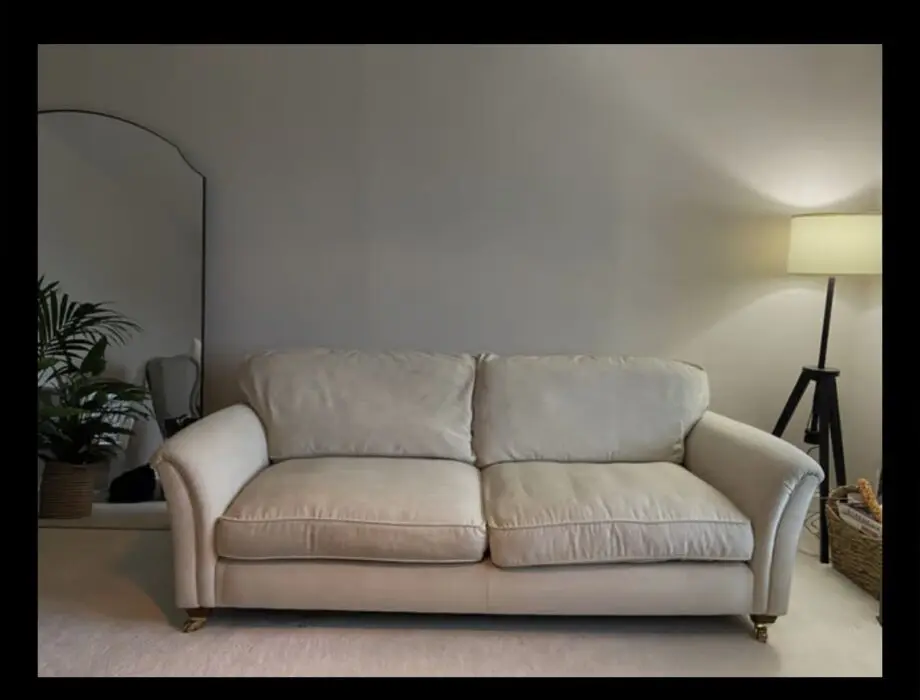 Parker Knoll cream Devonshire sofa