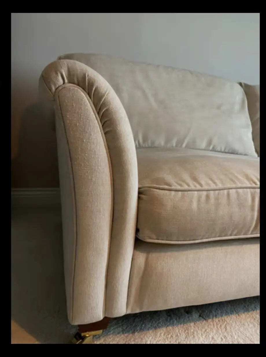 Parker Knoll cream Devonshire sofa
