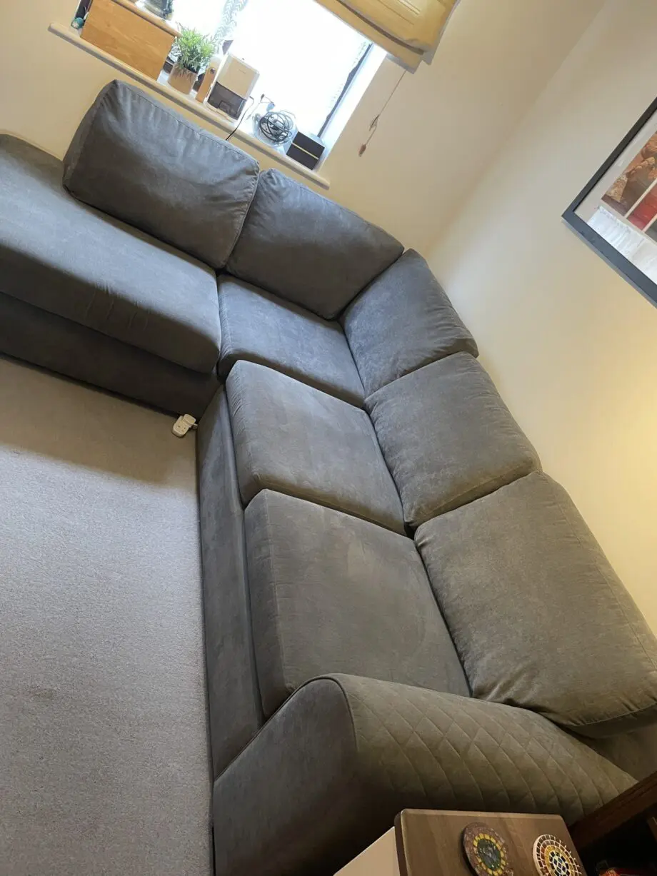 Grey deluxe corner sofa bed - DFS