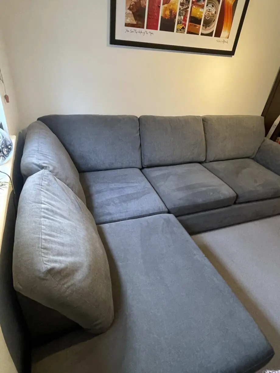 Grey deluxe corner sofa bed - DFS