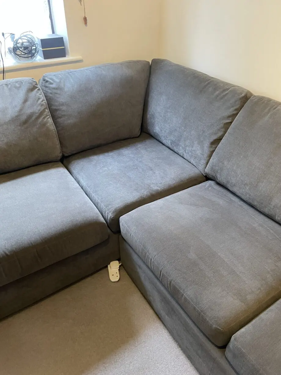 Grey deluxe corner sofa bed - DFS
