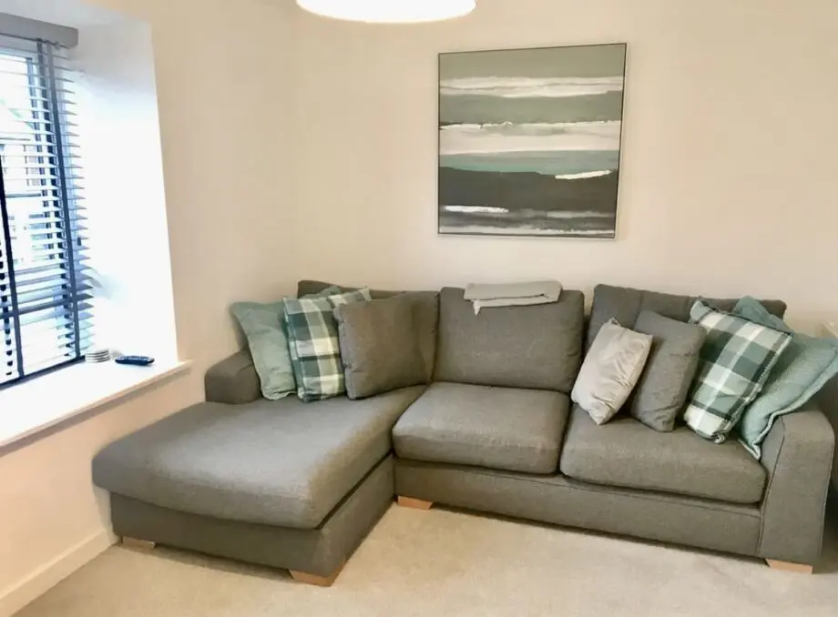 Next Mid Grey 3 Seater Corner Sofa