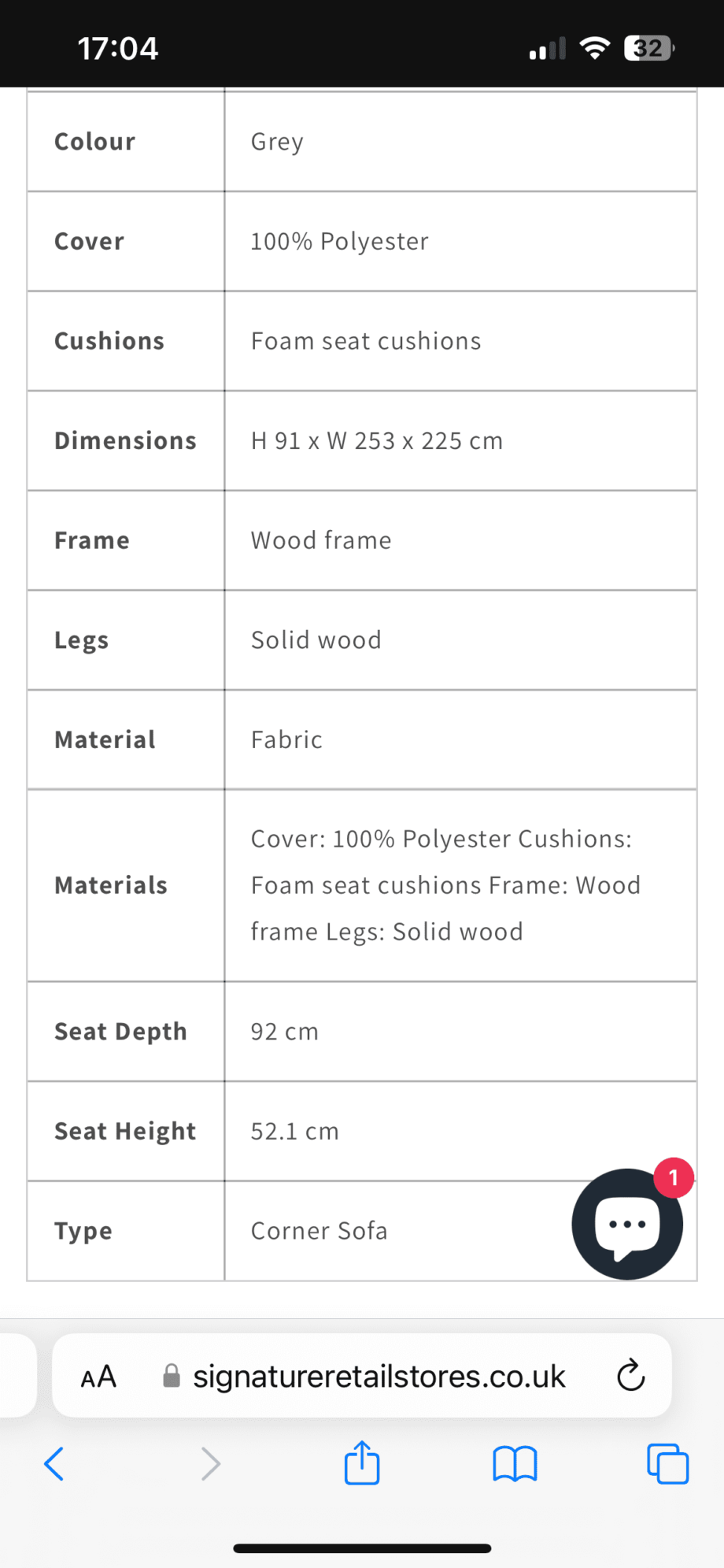 Costco Grey L Shape Sofa