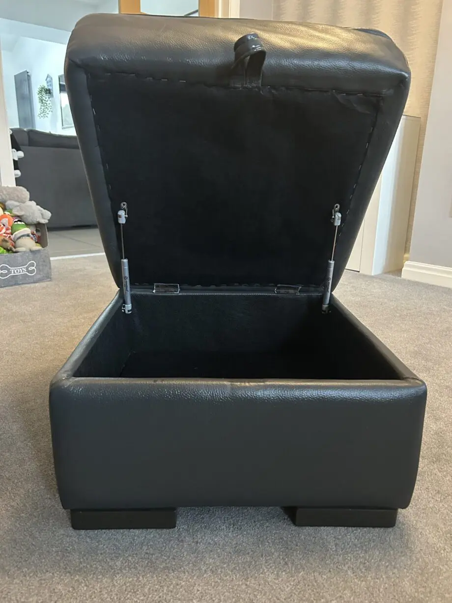 2 grey leather recliner sofas