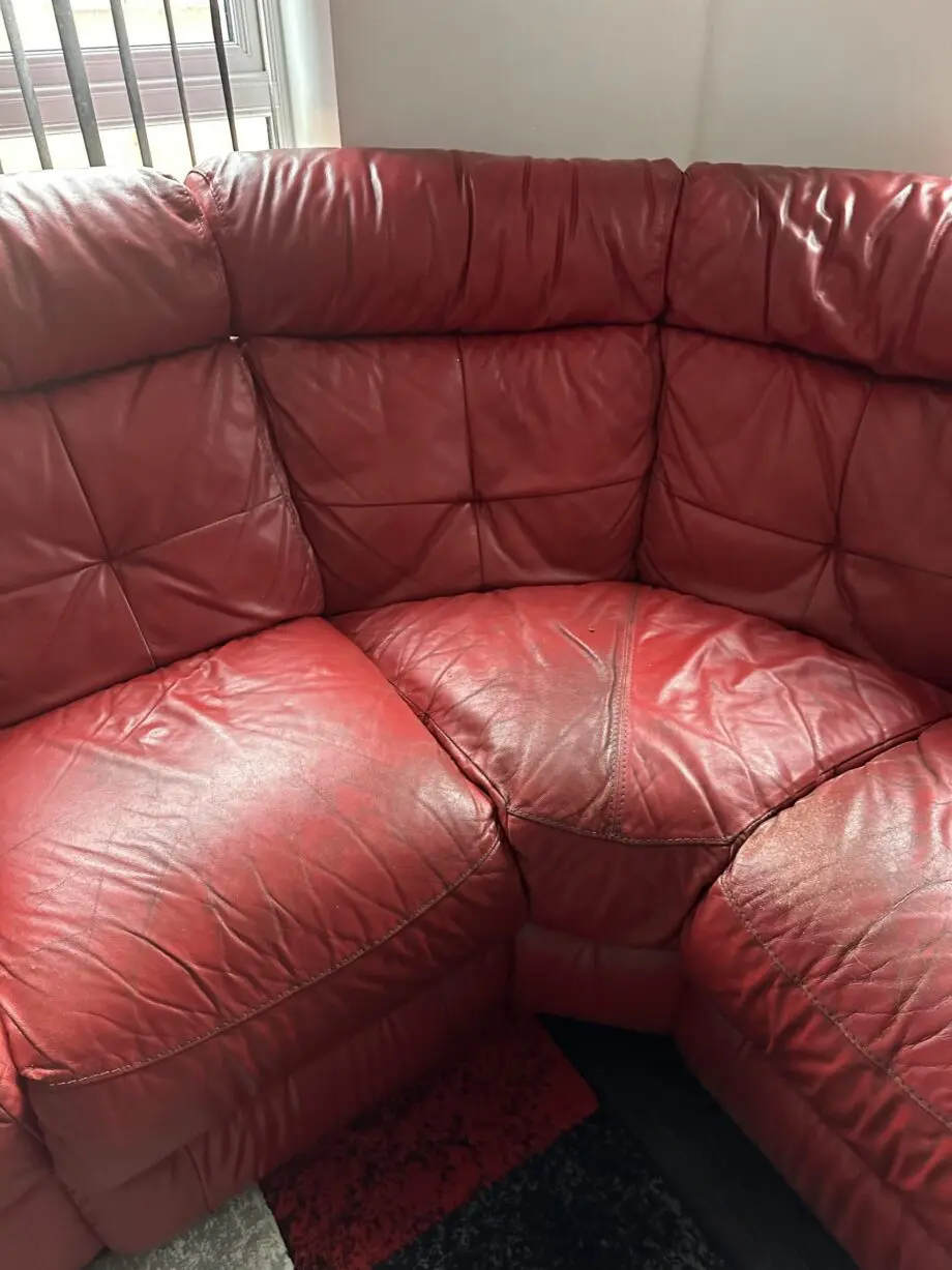 Dfs 6 seater leather sofa