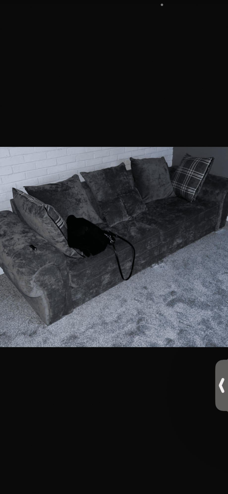 brand new grey sofa