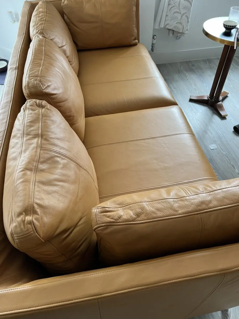 Leather sofa three seats, Stockholm.