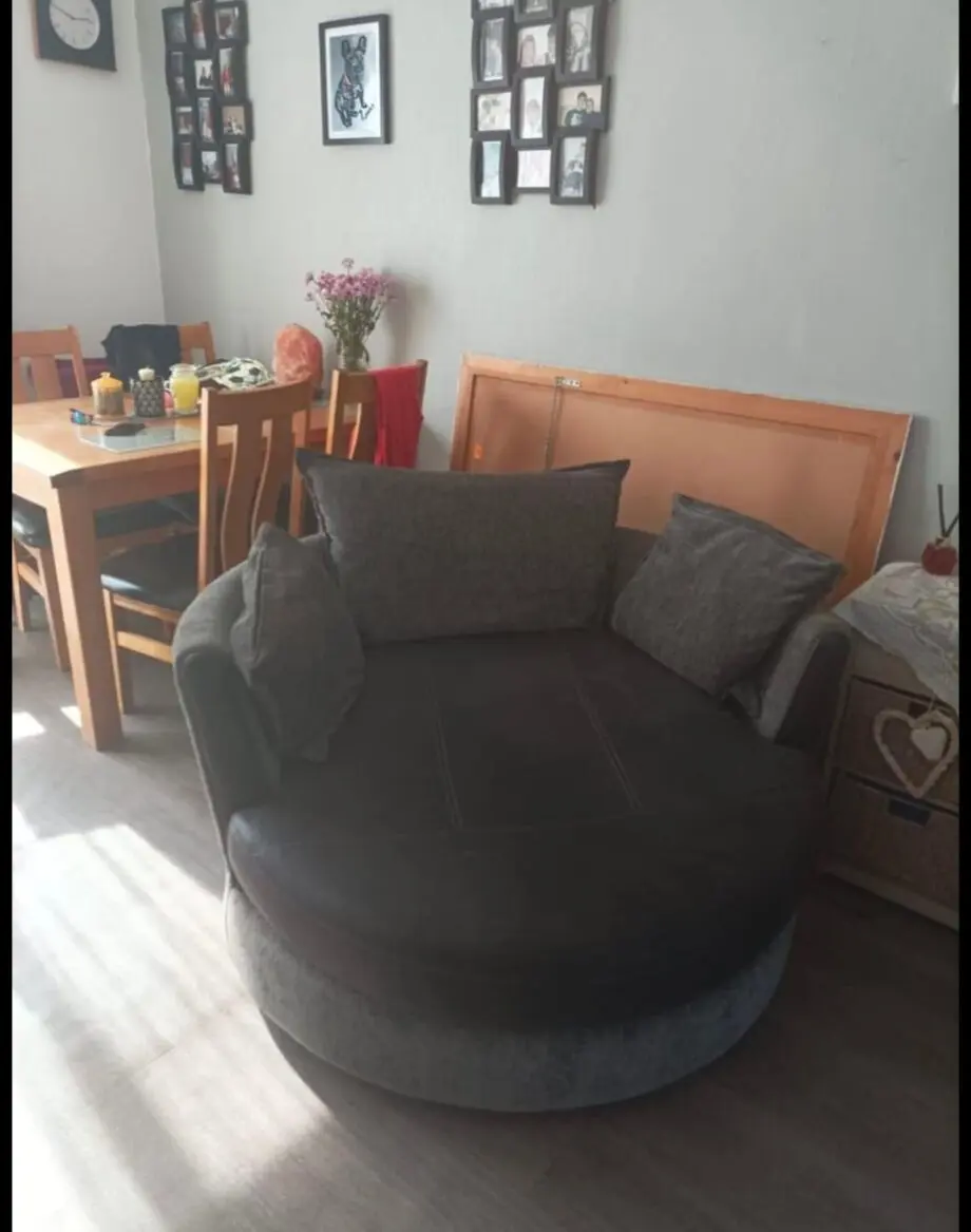 Sofa and swivel chair