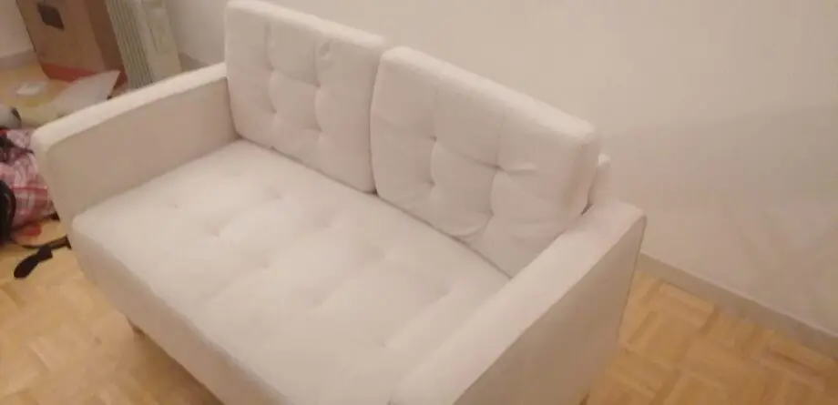 HOMCOM Modern 2 Seater Sofa with Hidden Storage