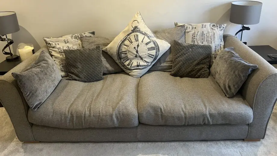 DFS sofa Suite Grey