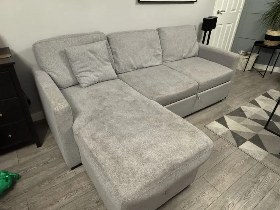 Habitat Reagan Left Hand Storage Chaise Sofa Bed - Grey