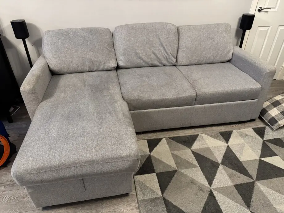 Habitat Reagan Left Hand Storage Chaise Sofa Bed - Grey