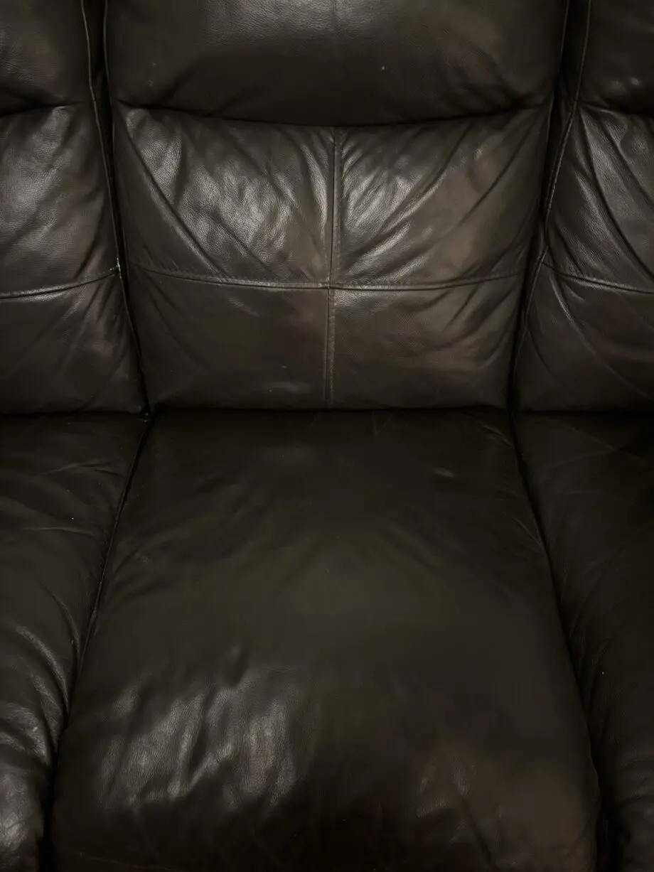 Dark brown 2 piece recliner sofa suite