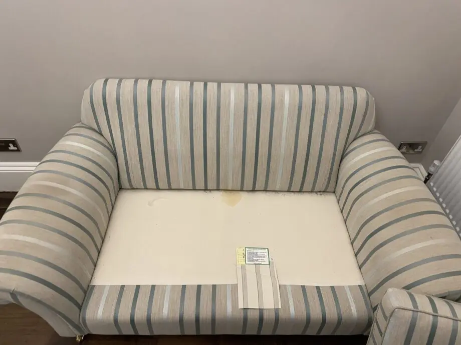 Laura ashley striped sofa