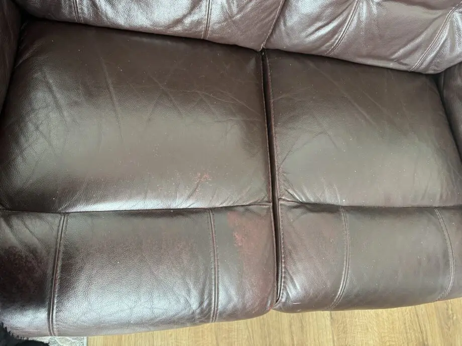 Dfs Brand Power Recliner Leather Sofa