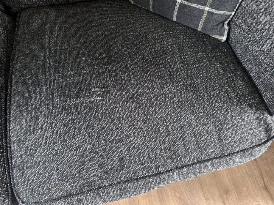 TWO Double Seater Sofas + Footstool