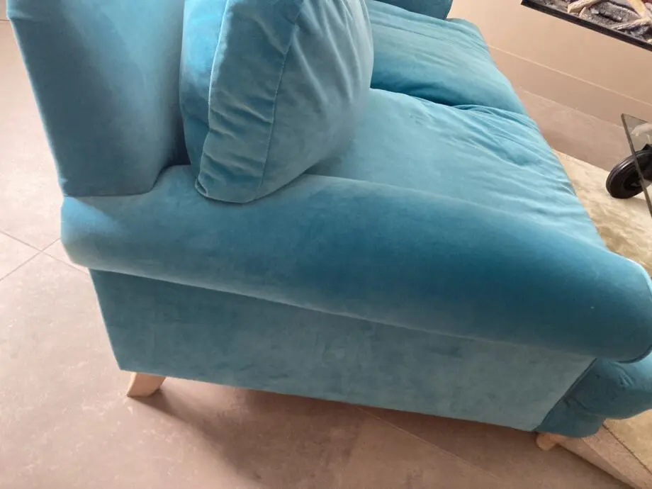 Loaf Dawdler Medium Sofa Turquoise Velvet (Rockpool Clear)