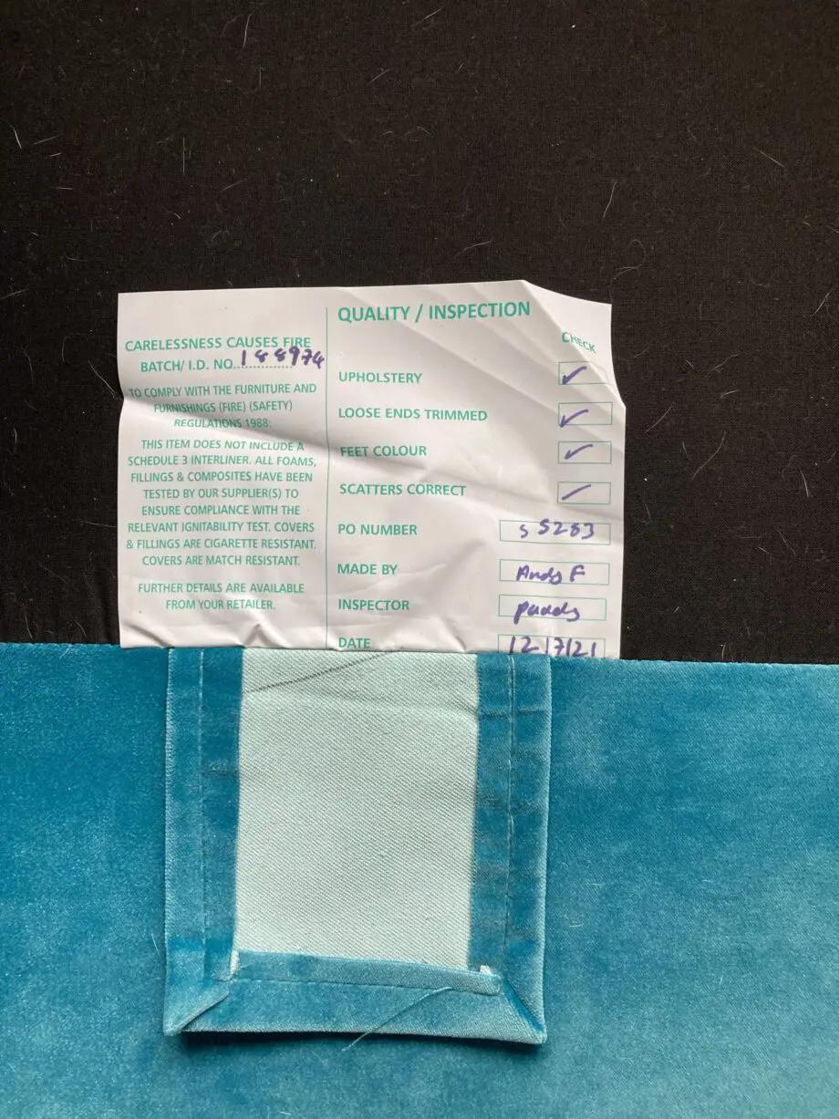 Loaf Dawdler Medium Sofa Turquoise Velvet (Rockpool Clear)