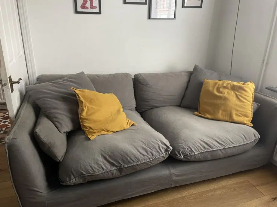 Made.com Kasiani 3 seater sofa dark grey