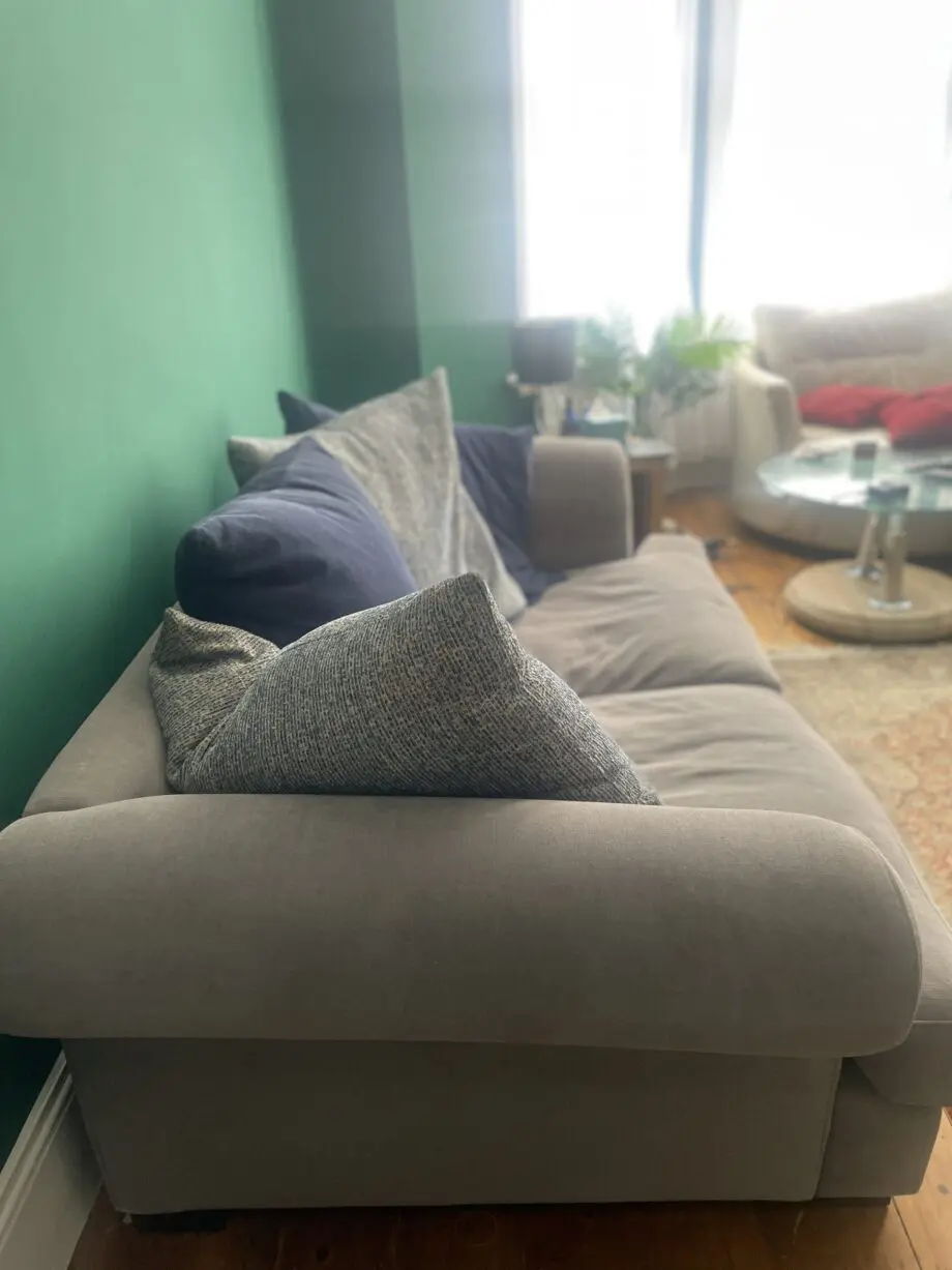 3 seater grey quality sofa handmade by RAFT