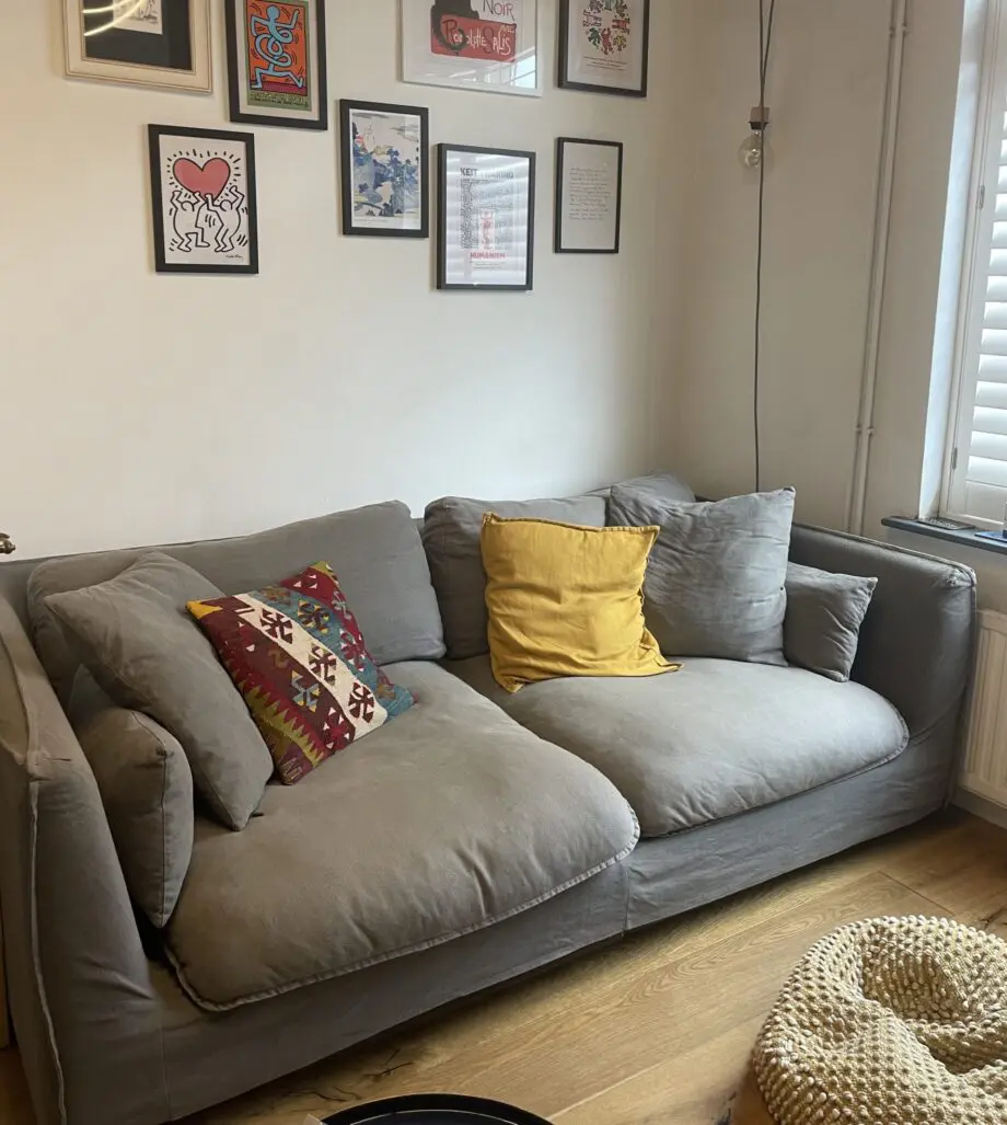 Made.com Kasiani 3 seater sofa dark grey