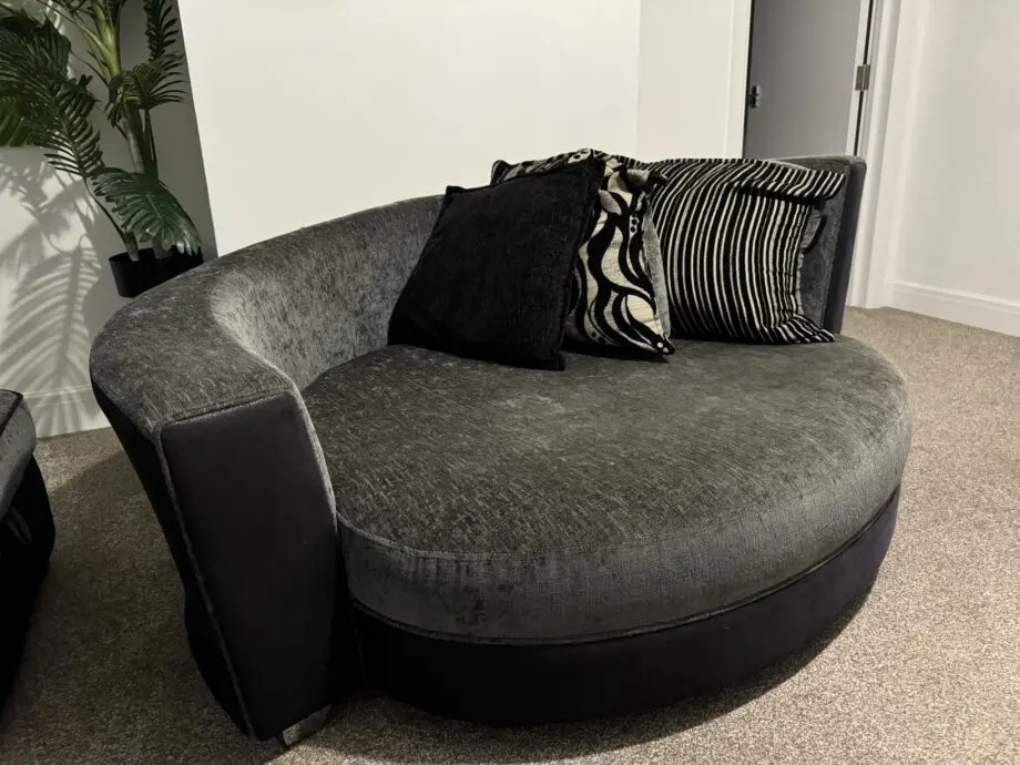 DFS 3 seater sofa, cuddle chair, Armchair & Footstool