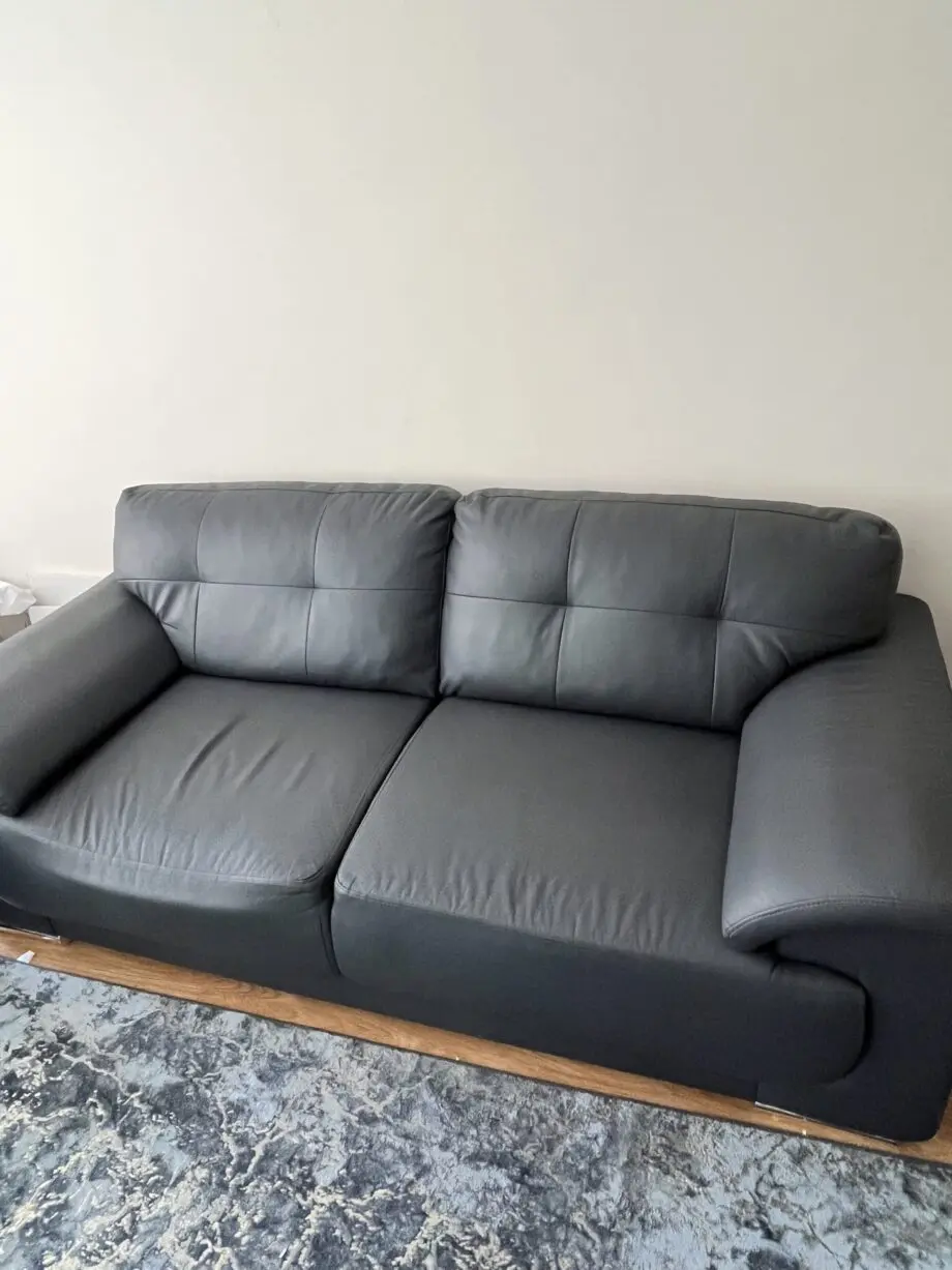 Grey leather Sofa