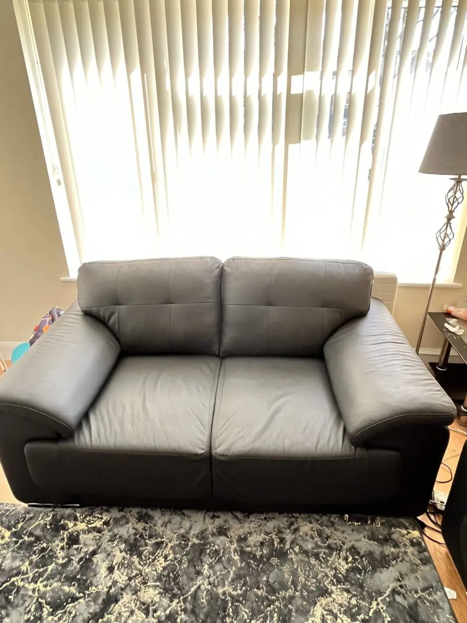 Grey leather Sofa