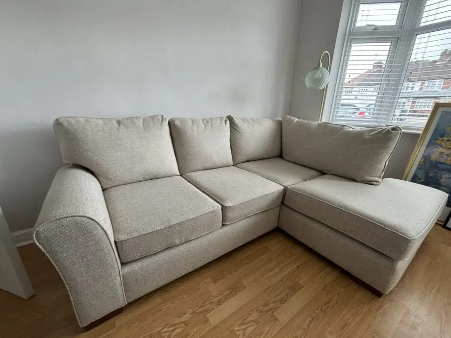 Cream Next small right hand corner chaise