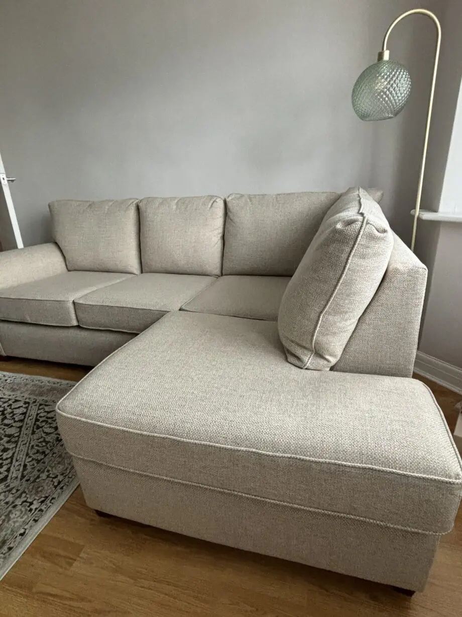 Cream Next small right hand corner chaise