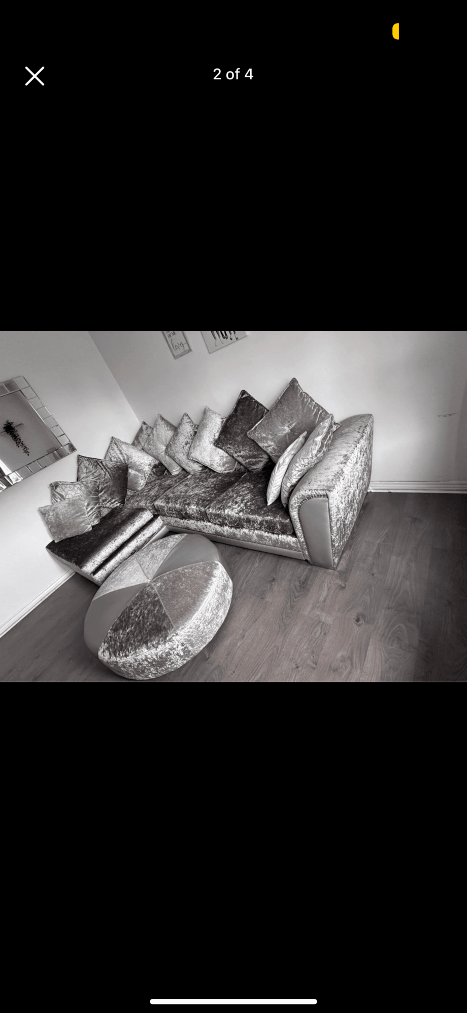 DFS CORNER SOFA WITH FOOTSTOOL