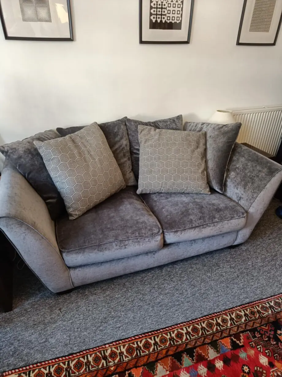 Grey 2 seater sofa