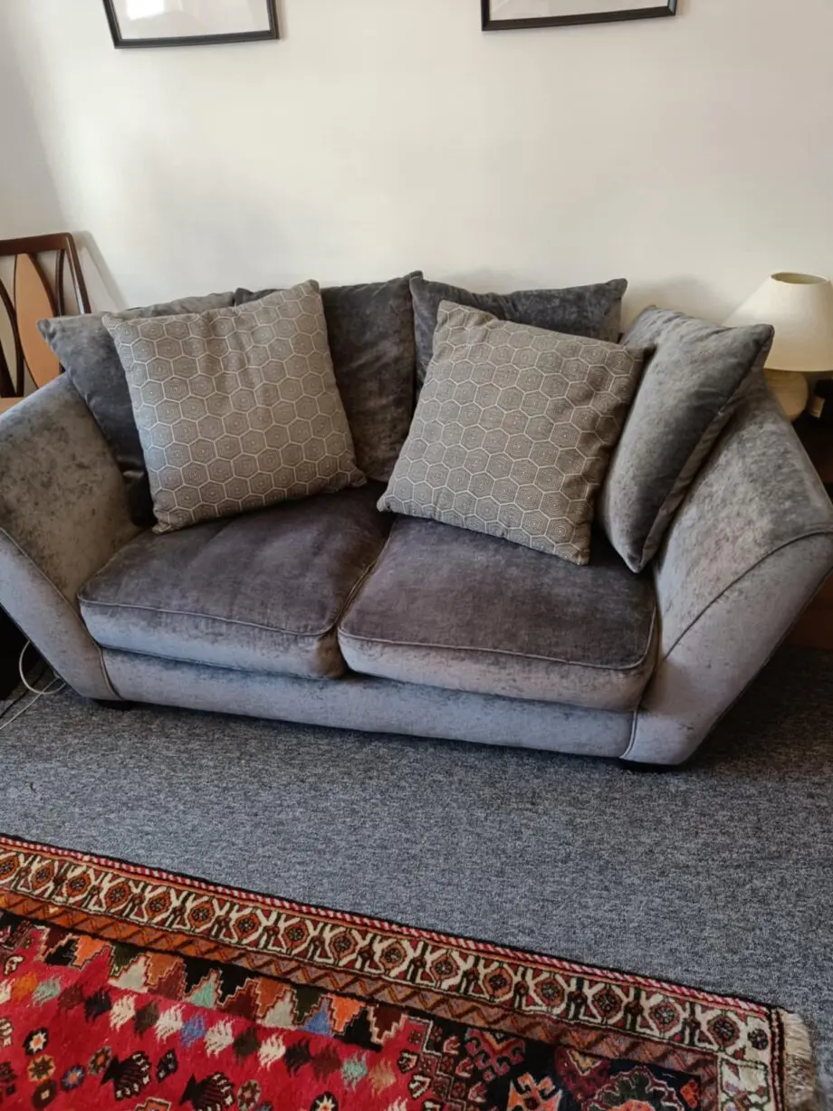 Grey 2 seater sofa