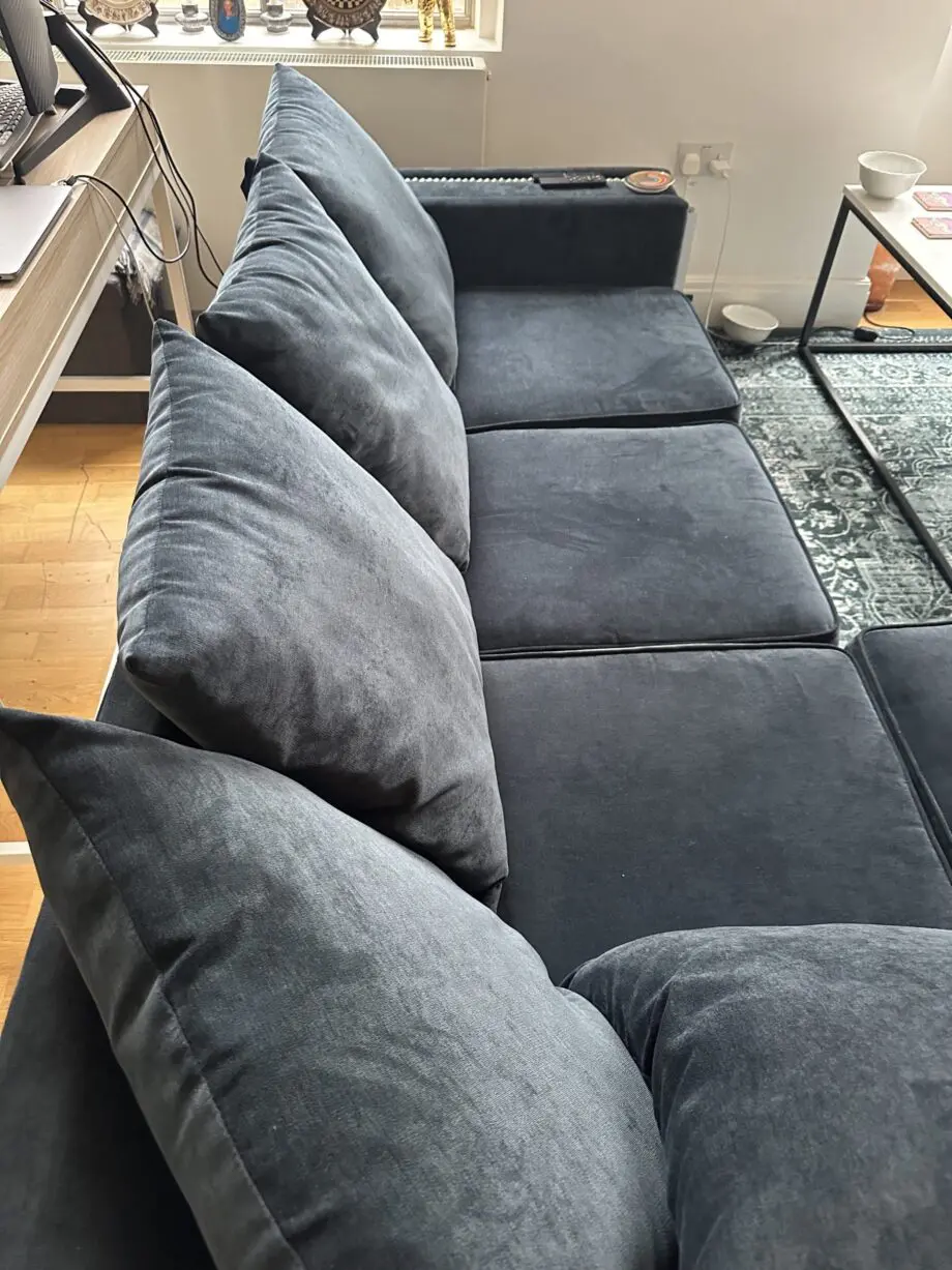 Wayfair corner couch, charcoal