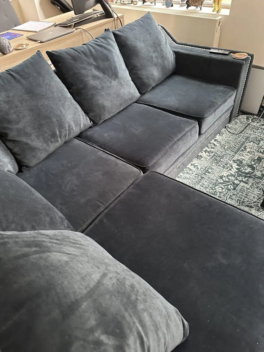 Wayfair corner couch, charcoal