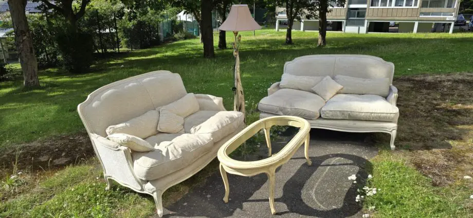 Two Sofa Set - Laura Ashley, French style, Louis XVI
