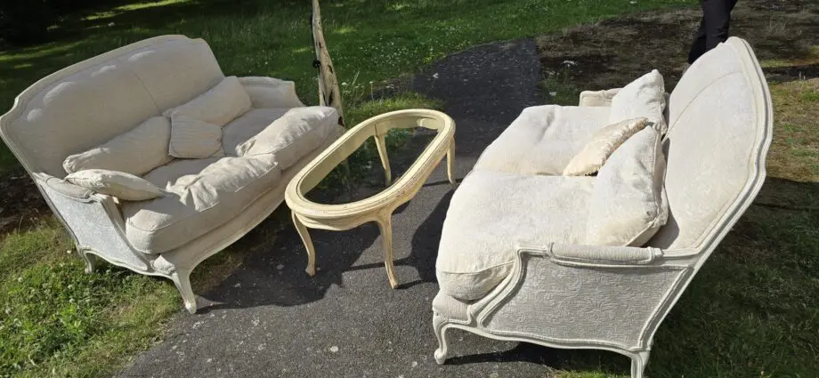 Two Sofa Set - Laura Ashley, French style, Louis XVI