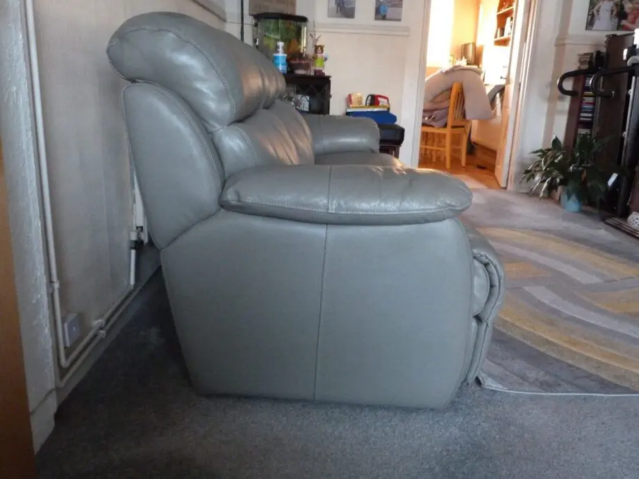 sofology mid grey three piece suite