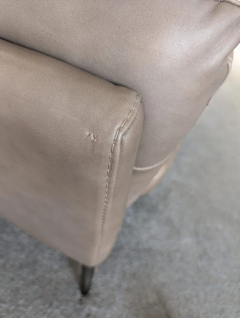 Harlan 3 seater French Connection Sofa - In Stone. Including 2 seater and foot stool.