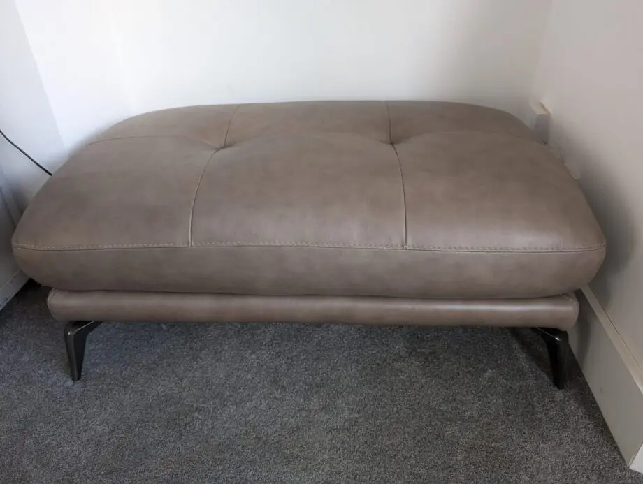Harlan 3 seater French Connection Sofa - In Stone. Including 2 seater and foot stool.