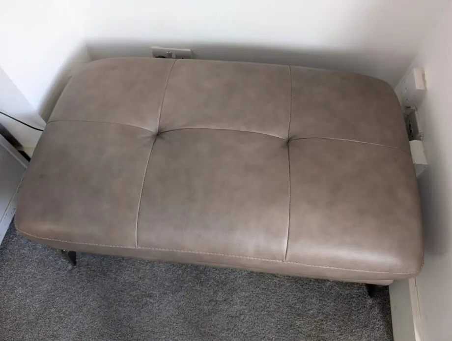 Harlan 3 seater French Connection Sofa - In Stone. Including 2 seater and foot stool.