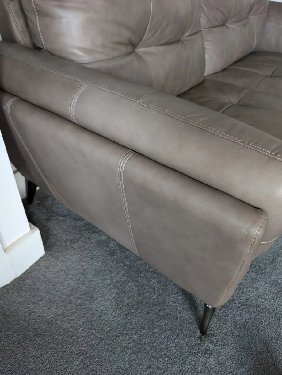 Harlan 3 seater French Connection Sofa - In Stone. Including 2 seater and foot stool.