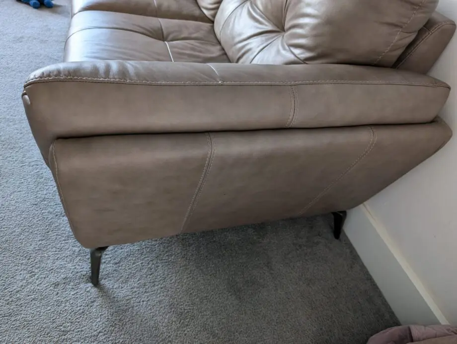 Harlan 3 seater French Connection Sofa - In Stone. Including 2 seater and foot stool.