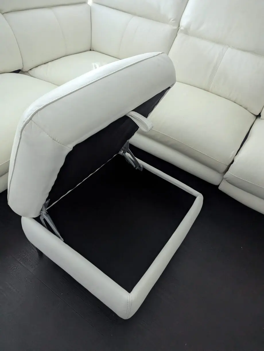 Sofa Village white leather sofa
