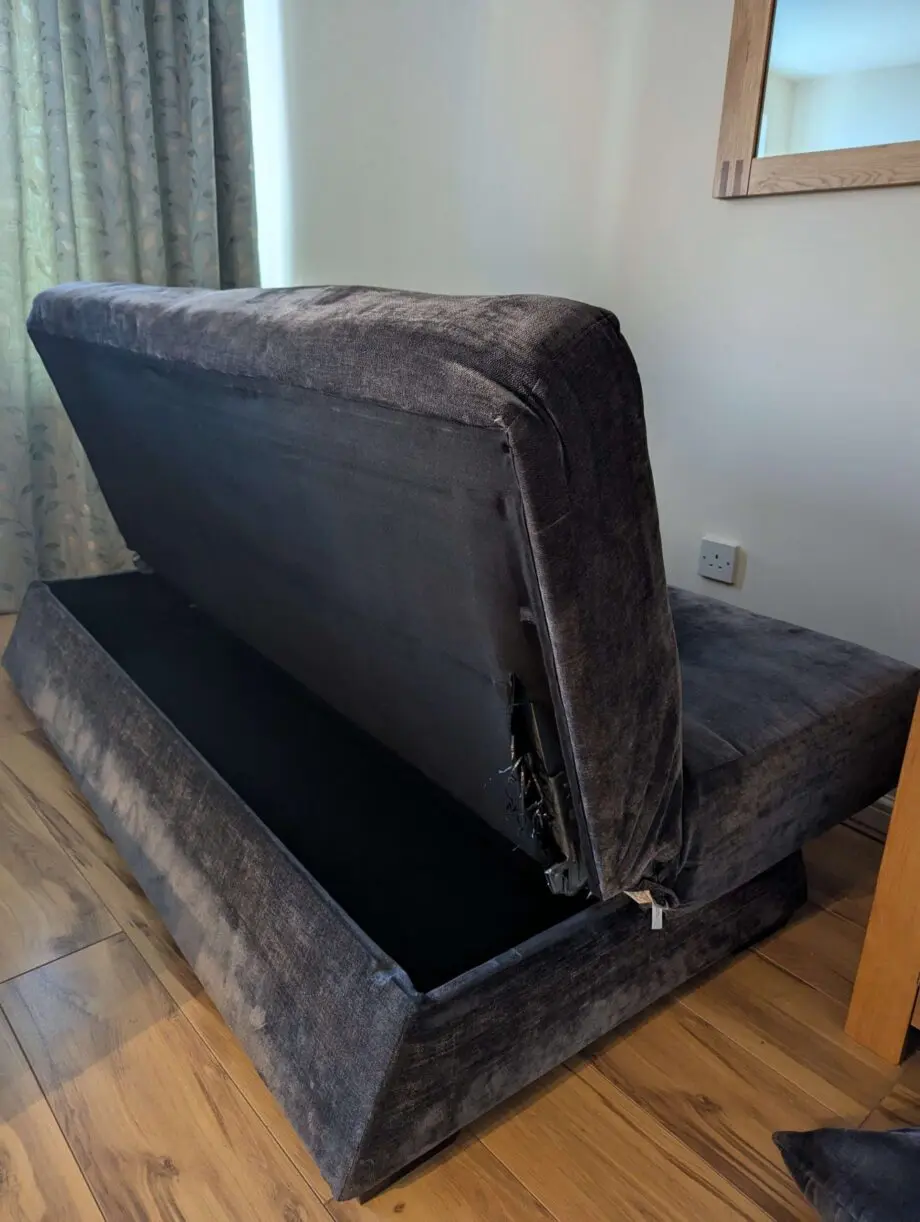 Charcoal Sofa Bed originally Dreams/Kyoto Futons