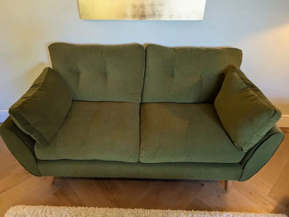 Marks and Spencer Wyatt large 2 seater sofa good as new - Forest Green