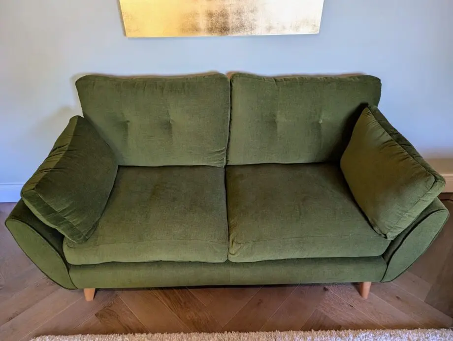 Marks and Spencer Wyatt large 2 seater sofa good as new - Forest Green